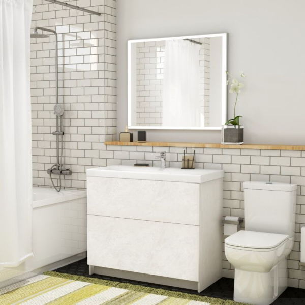 Тумба с раковиной напольная Art&Max AM-Verona-Push-1000-2C-PIA-Ven Венециано