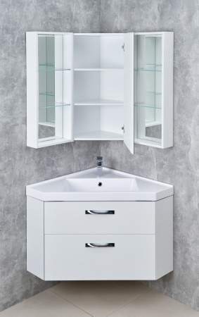 Зеркальный шкаф Aquaton Кантара дуб полярный 1A205702ANW70