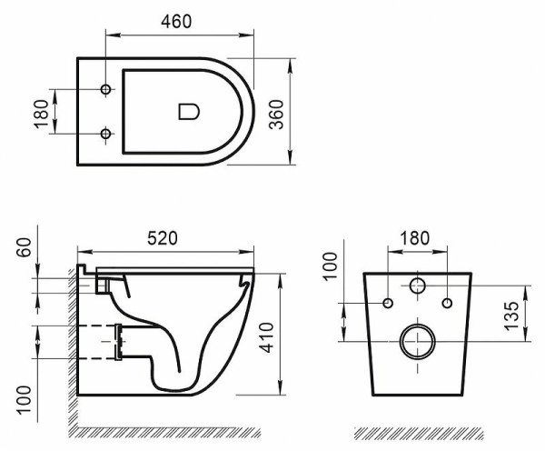 Унитаз подвесной безободковый BelBagno SENSO-R BB017CHR