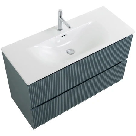 Тумба под раковину 100 BelBagno Uno UNO-MINI-1000-2C-SO-AO голубой матовый, без раковины
