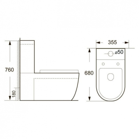 Унитаз-компакт BelBagno Dune BB2382AP