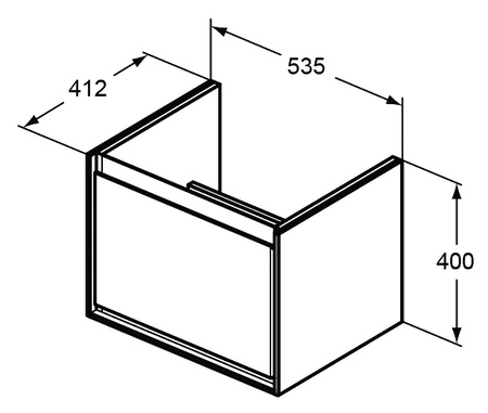 Тумба под раковину Ideal Standard Connect Air Cube 60 см E0846EQ