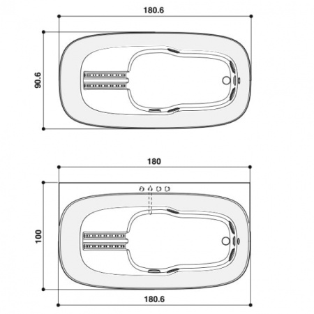 Боковая панель для ванны Jacuzzi MUSE 9440-36AA