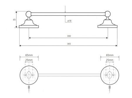 Держатель полотенца Bemeta Retro 144304012