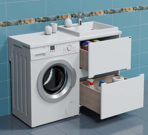 Тумба под стиральную машину СаНта Лондон 59 224034