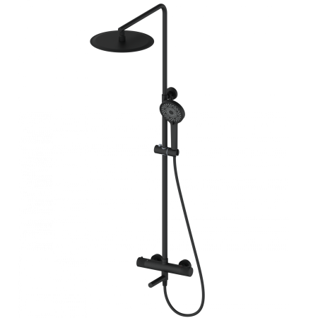 Душевая система с термостатом WONZON & WOGHAND, черный матовый WW-88739902-MB