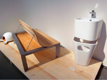 Раковина подвесная с бельевой корзиной(44х43) Azzurra Tandem TALP04443T0M/(ULI200/1 bi)*1