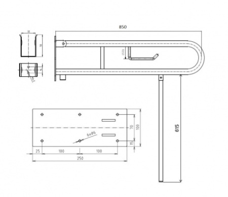 Поручень откидной BEMETA Help 301407322