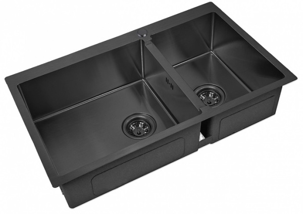 Кухонная мойка Zorg PVD (левая) 78-2-51-L GRAFIT