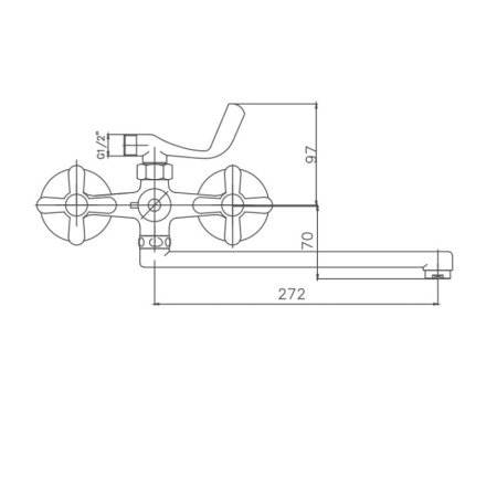Смеситель для ванны Cron CN2225