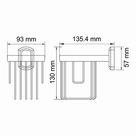 Держатель освежителя WasserKRAFT Oder K-3045