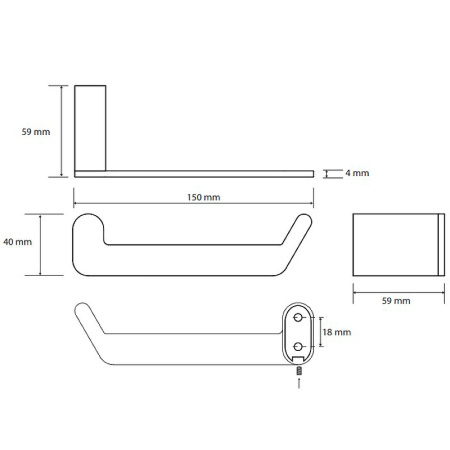 Держатель туалетной бумаги Bemeta Organic 157112021