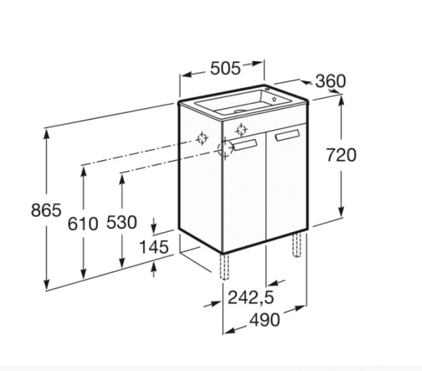 Раковина Roca Debba Unik 732799H00Y