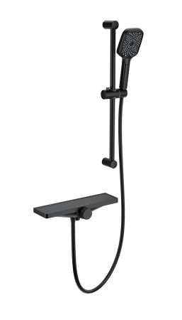 Смеситель для ванны с душем WONZON & WOGHAND Onix, черный матовый WW-B2551-A-MB