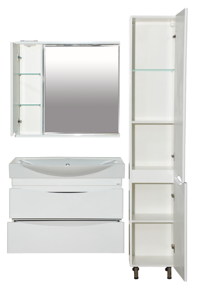 Зеркало-шкаф (83х74) Misty Элвис 85 левый П-Элв-01085-011Л