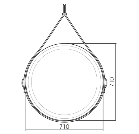 Зеркало (71х71) Silver Mirrors  Капитан LED-00002390