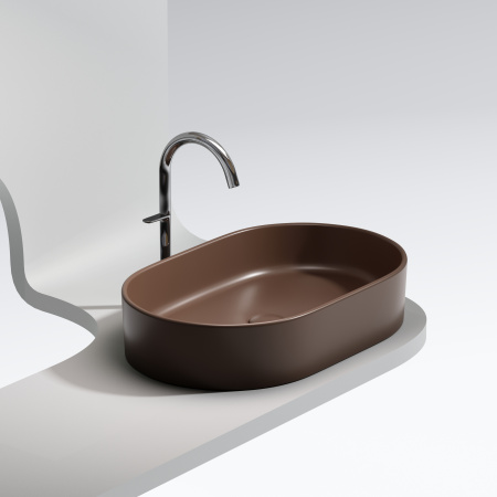 Раковина накладная (60,8х38,5) Ceramica Nova ELEMENT CN6048MDB