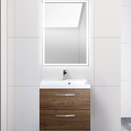 База под раковину подвесная BelBagno AURORA-600-2C-SO-RT Rovere Tabacco