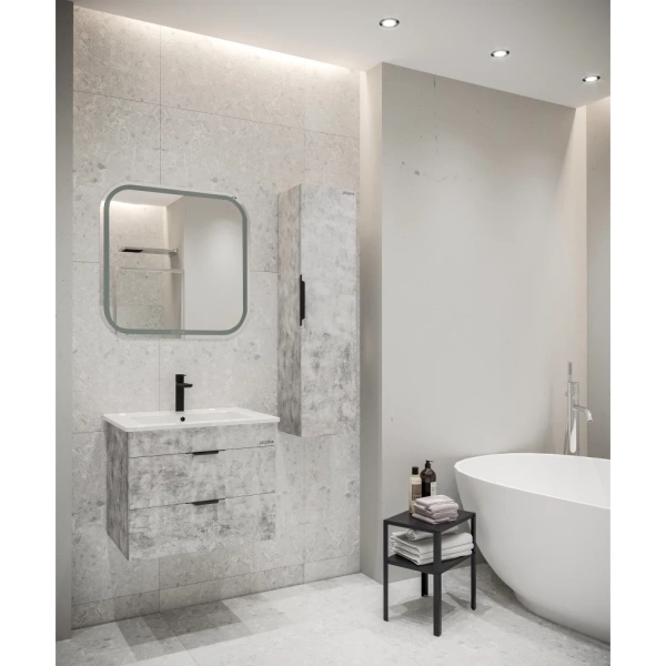 Тумба подвесная Grossman КРОСС-65 см 106501  с 2-я ящ, бетон