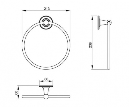 Полотенцедержатель Timo Nelson 160050/02 antique