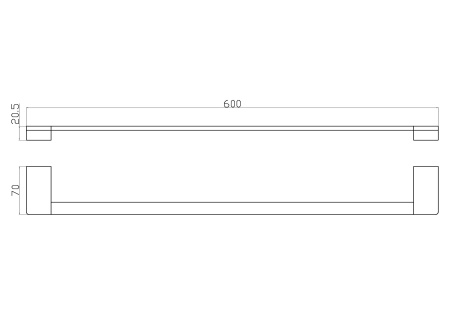 Вешалка для полотенец WONZON & WOGHAND ECLIPSE, хром WW-9112