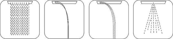 Верхний потолочный душ Bossini Dream/4 H38908.030 хром