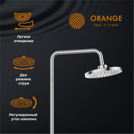 Душевая система Orange Thermo T02S3-912cr c термостатом, хром