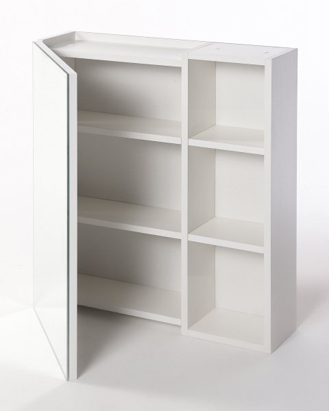 Шкаф зеркальный универсальный Orange Sistema ST-60ZSW белый