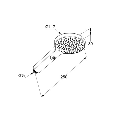 Ручная лейка Kludi Dive 6981039-00