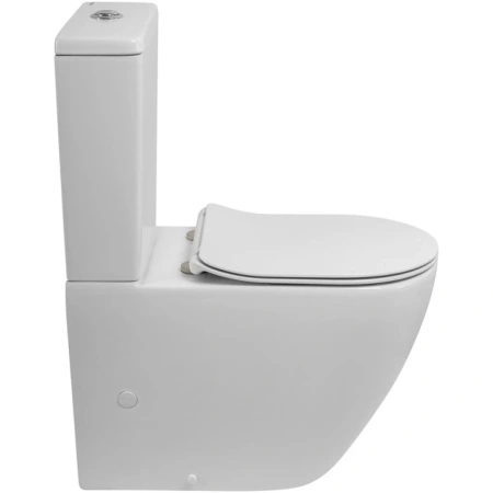 Чаша напольного безободкового унитаза BelBagno Sfera-R BB2141CP-TOR/SC без бачка с сиденьем микролифт