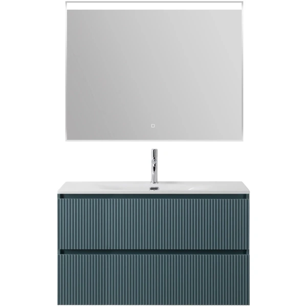 Тумба под раковину 90 BelBagno Uno UNO-MINI-900-2C-SO-AO голубой матовый, без раковины