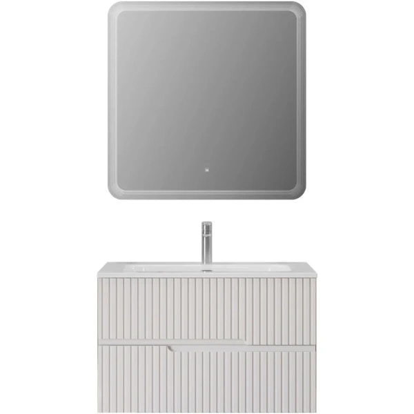 Тумба под раковину Cezares DUET-N-800-2C-SO-BO Bianco Opaco