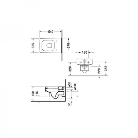 Подвесной унитаз Duravit 2217090064