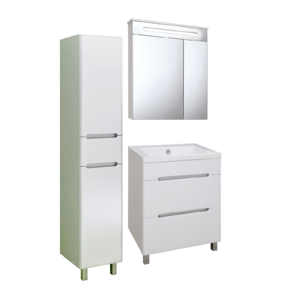 Пенал Runo правый с корзиной для белья Парма 35 (УТ000002867)