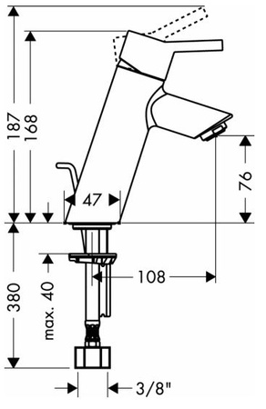Смеситель для раковины Hansgrohe Talis S2 32043000