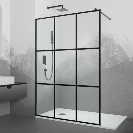 Душевая перегородка 120 см RGW WA-111 B Walk In 411011112-84 прозрачное