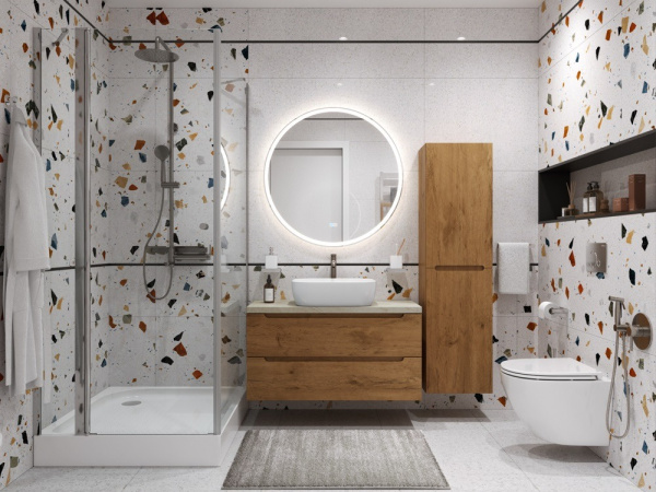 Тумба с раковиной BelBagno ETNA100RN-KEPMCO-1302-SET