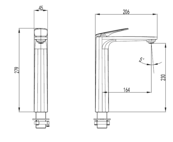 Смеситель для раковины AQUAme Imola AQM6714MB