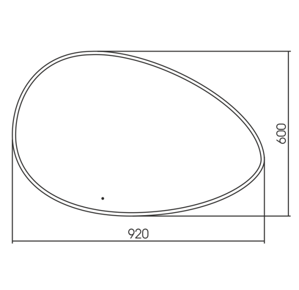 Зеркало (92х60) Silver Mirrors Omega LED-00002556