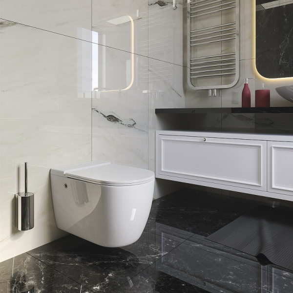 Унитаз подвесной безободковый Grossman impuls GR-5502 с сиденьем микролифт