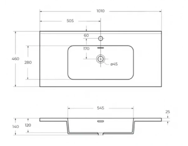 Раковина из искусственного мрамора Cezares 50170