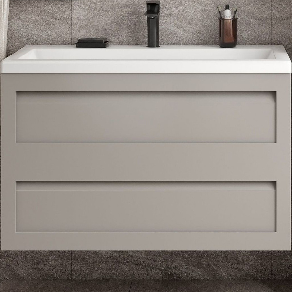 База под раковину Art&max AM-Platino-900-2C-SO-GCM Светло-Серый