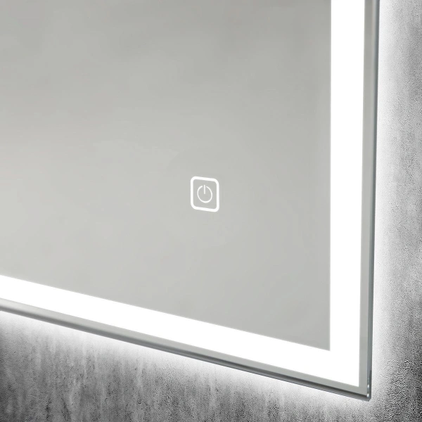 Зеркало с подсветкой и часами Art&Max Catania AM-Cat-1000-800-DS-F