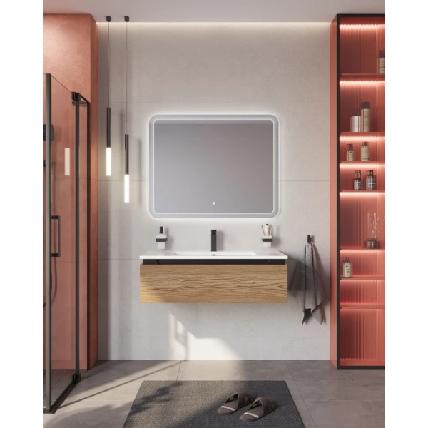 Тумба под раковину Cezares SLIDER-1000-1C-SO-RT-P Дуб тангент