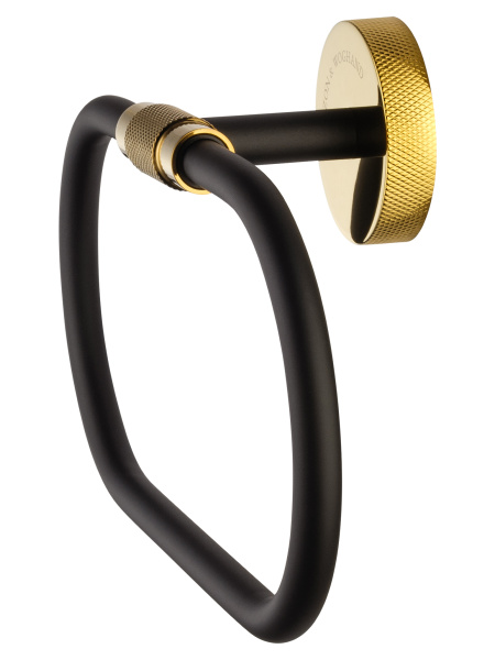 Кольцо для полотенец WONZON & WOGHAND MAJESTIC, черный/золото WW-9213