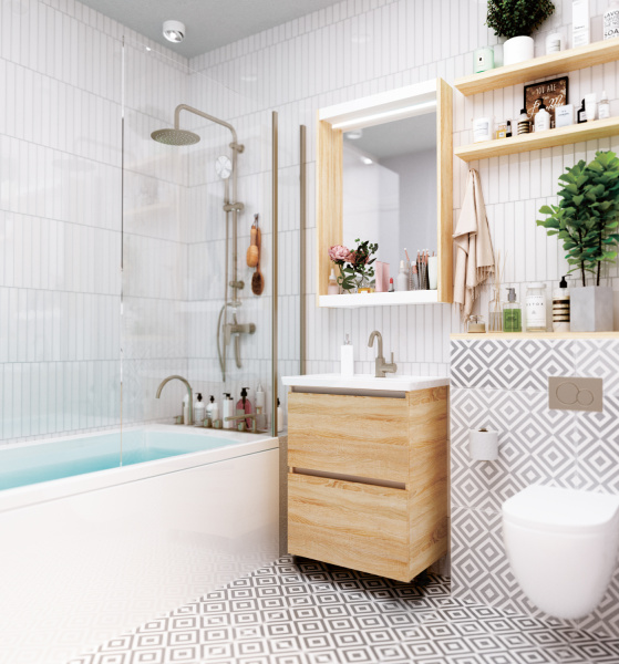 Тумба под раковину 1Marka  New Aris 60П Ц0000014411