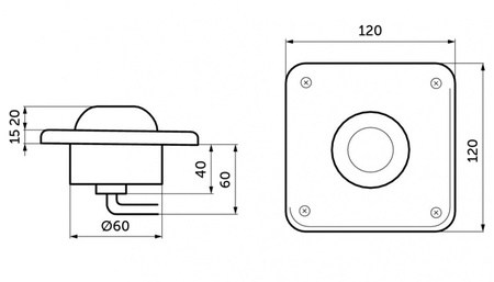 Клавиша смыва Ideal Standard SEPTA PRO FOOT R0138MY