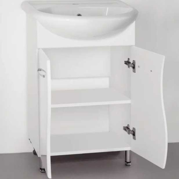 Тумба под раковину напольная Style Line Эко Стандарт ЛС-000010055 белый