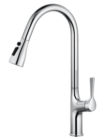 Смеситель для кухни с выдвижным изливом WONZON & WOGHAND, хром WW-AE54123-CR