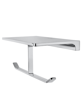 Двойной держатель для туалетной бумаги с полкой WONZON & WOGHAND ECLIPSE, хром WW-9156